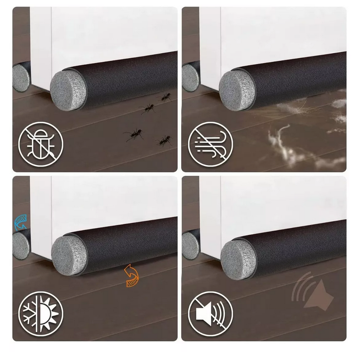 Tope de Puerta Doble Aislante para Ruido, Polvo, Insectos y Temperatura