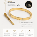 Pulsera Clásica Ejecutiva Oro Laminado 18K con Desarmador – Unisex