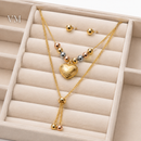 Set Corazon Oro Tres Tonos