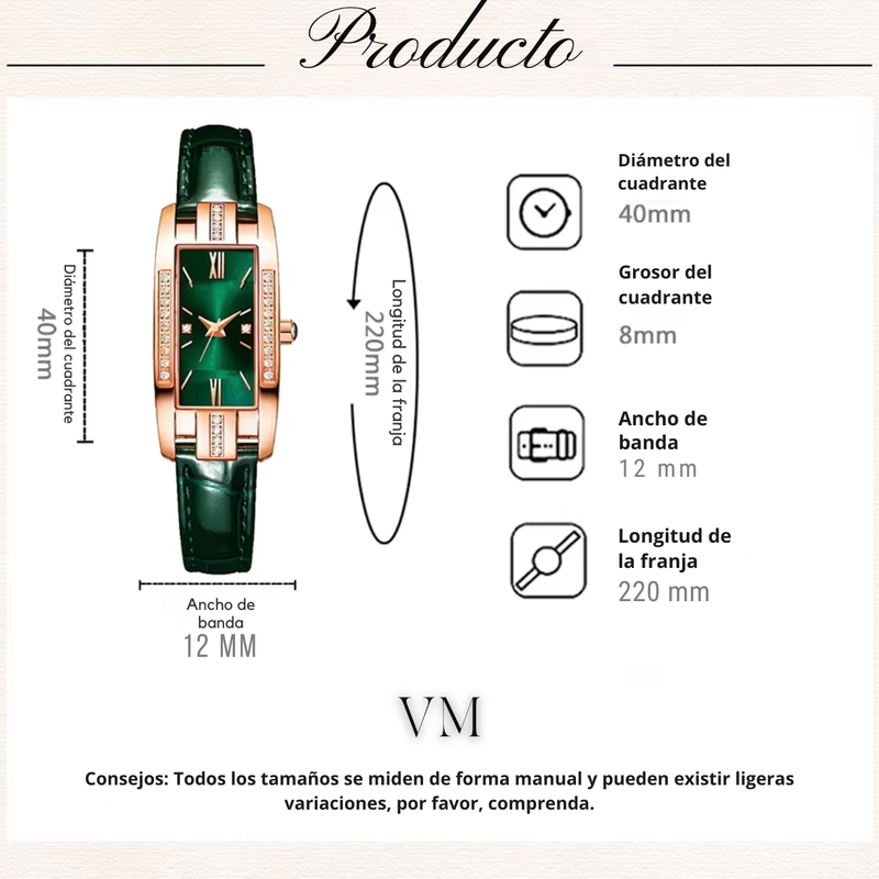 Reloj Clásico Esmeralda