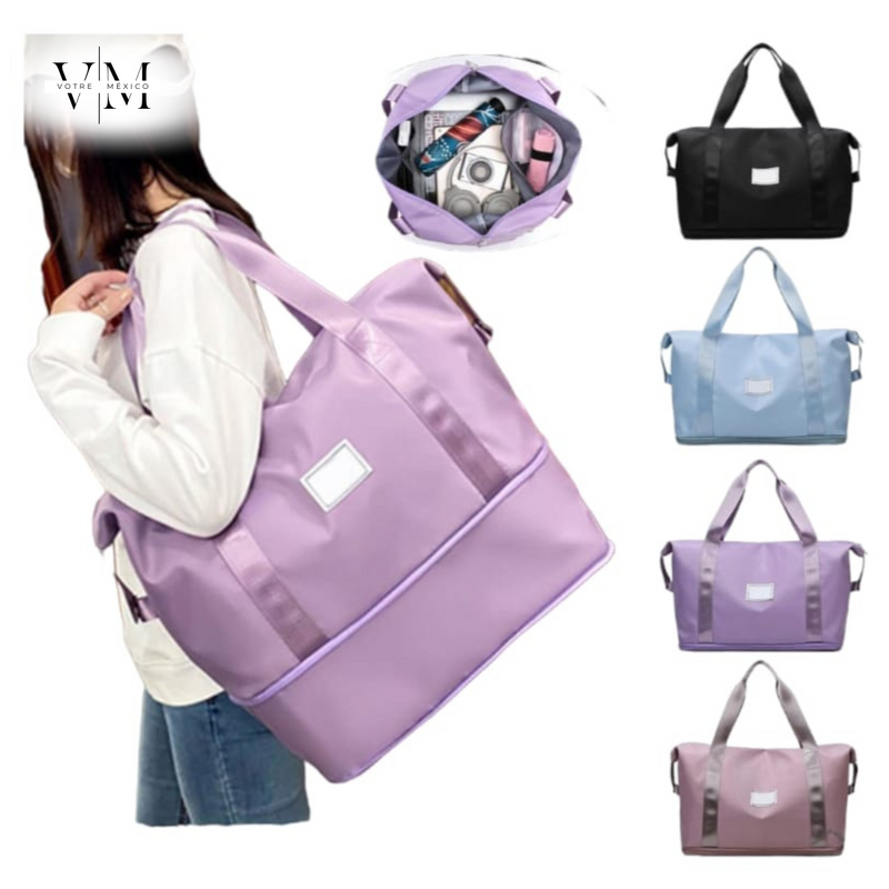 Bolsa de Viaje Multifuncional – Expandible, Impermeable y Elegante